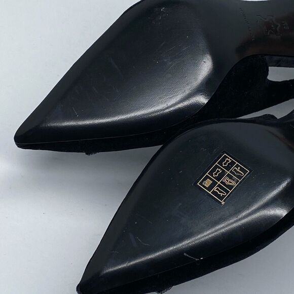 Tory Burch Eleanor Pavé Velvet Slingback Pointed Toe Pump size 6 - Picture 15 of 16